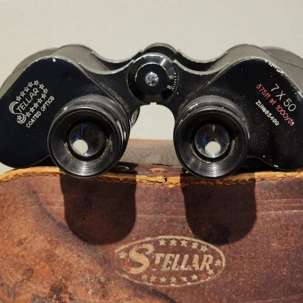 Vintage Stellar 7 x 50 Coated Optics Binoculars with Case